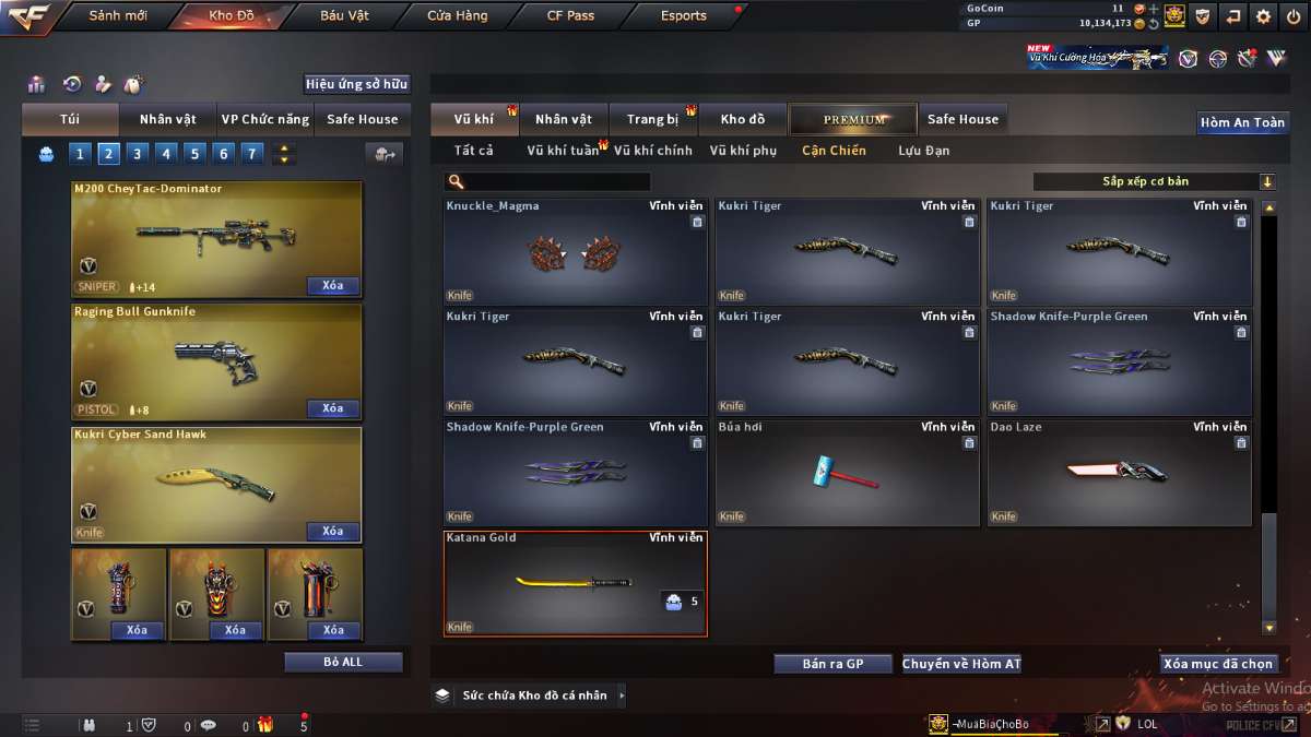 shop acc cf uy tin gia re